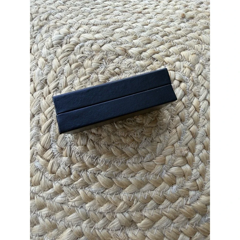 Yves Saint Laurent Tie Clip Bar Engravable Silver Gold New Mens Suit Wedding